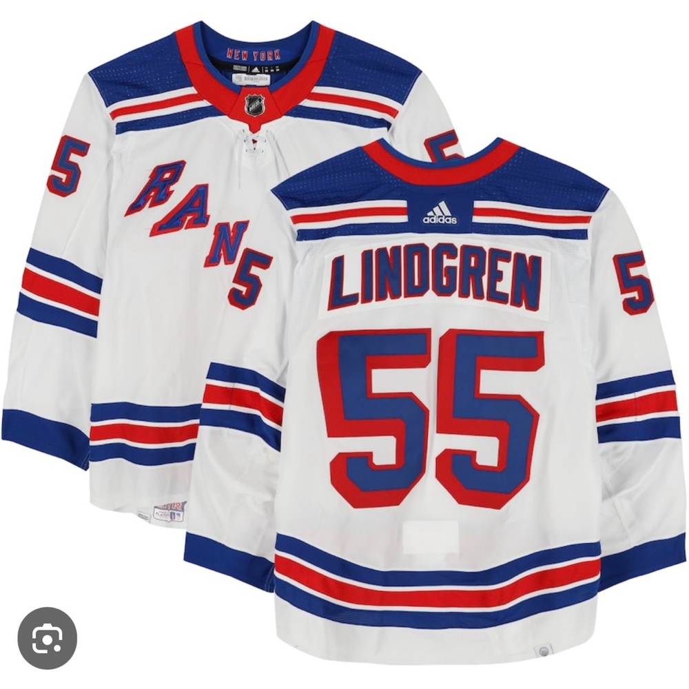 New York Rangers replica away jersey Ryan Lingren